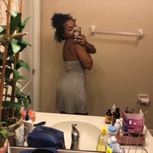 green striped sundress